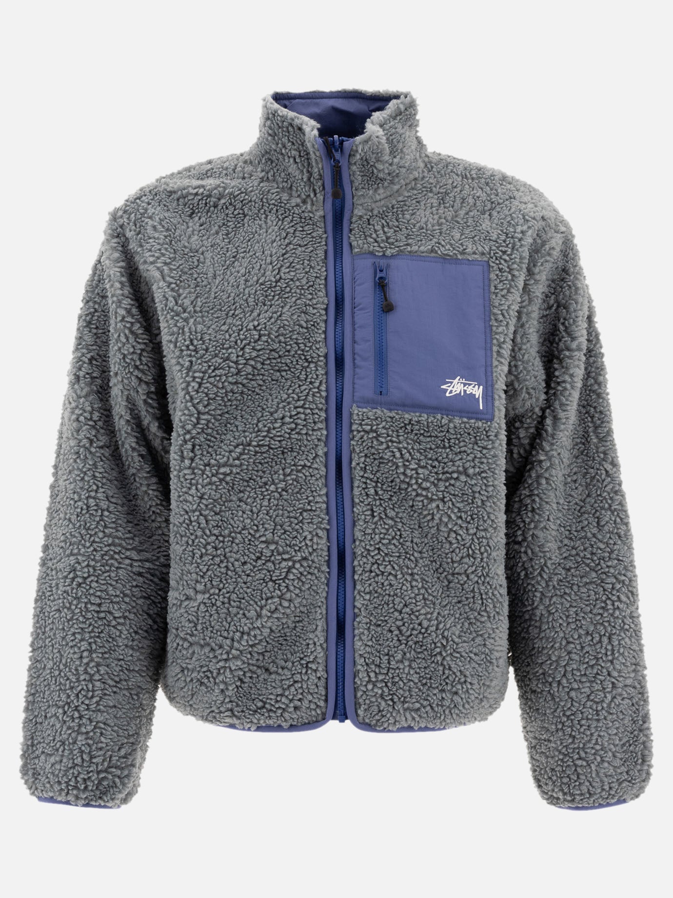 Stüssy Giacca reversibile &quot;Sherpa&quot; 13444495_M Blue thumbnail_1