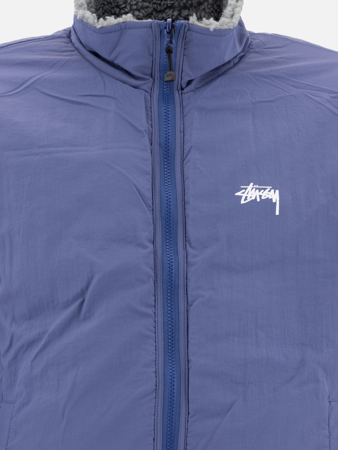 Stüssy "Sherpa" reversible jacket Blue