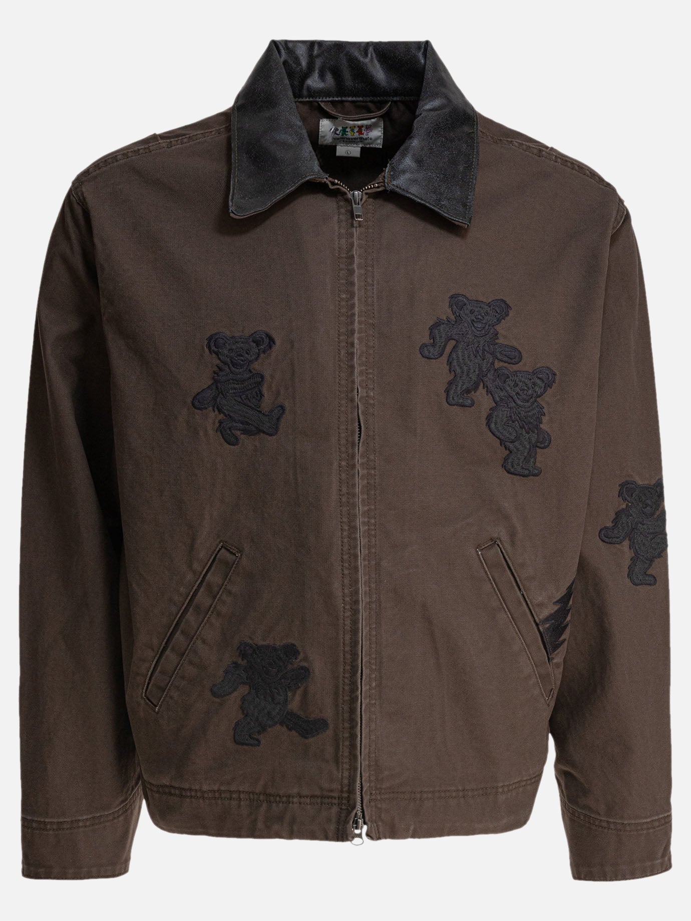Giacche overshirt Embroidered  Marrone - Thisisneverthat® Uomo | PDP | VIETTI Online Store | thumbnail