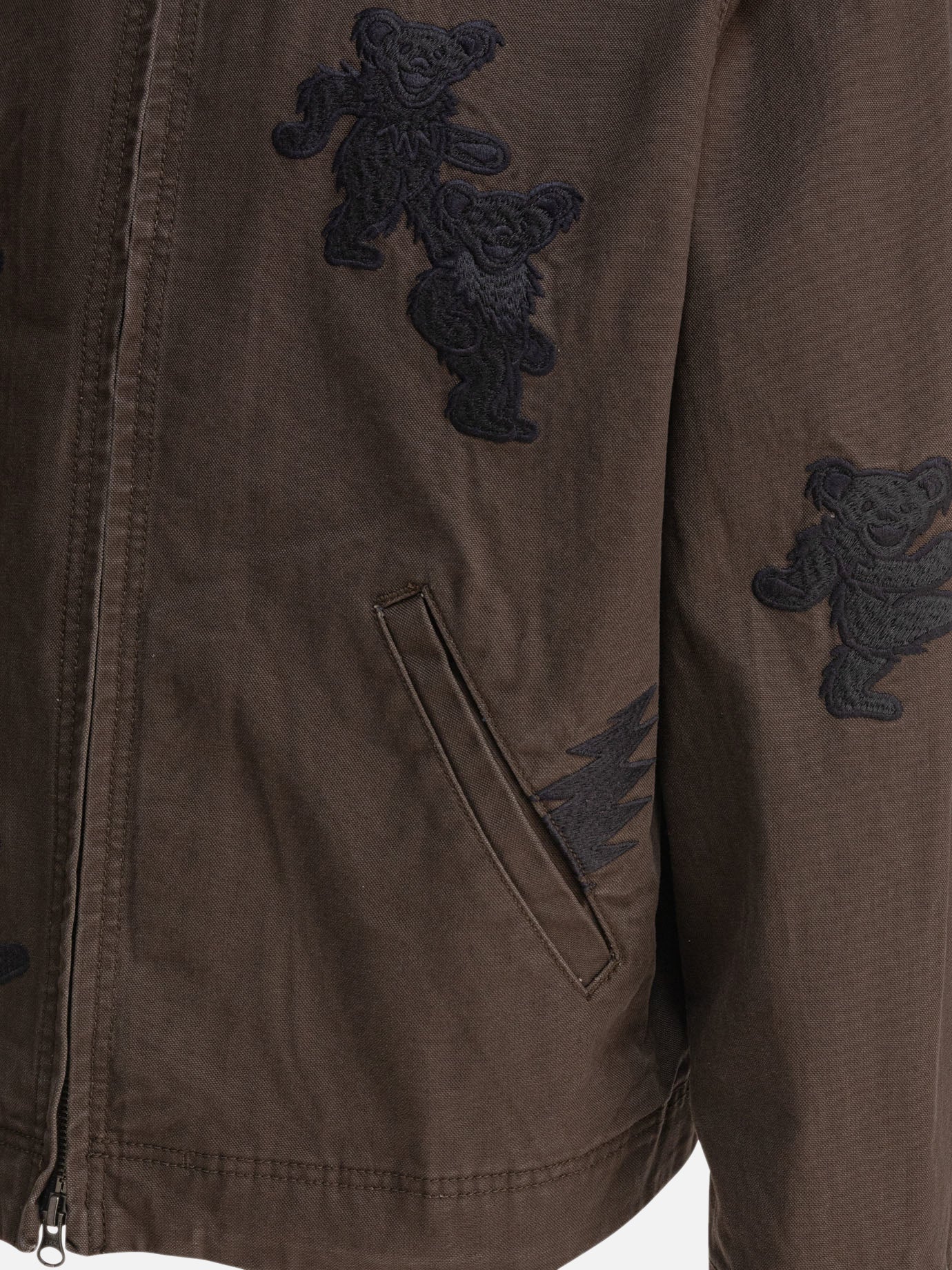 Giacche overshirt Embroidered  Marrone - Thisisneverthat® Uomo | PDP | VIETTI Online Store | thumbnail_4