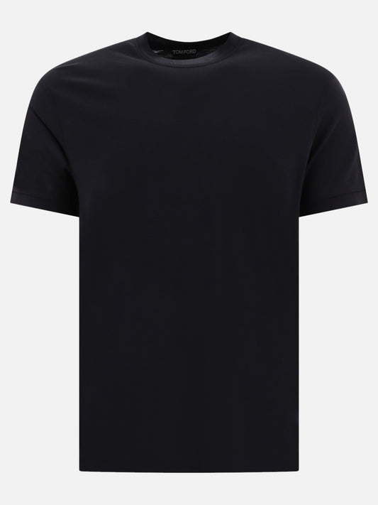 Tom Ford Cotton lyocell T-shirt 11950619_46 Black 1