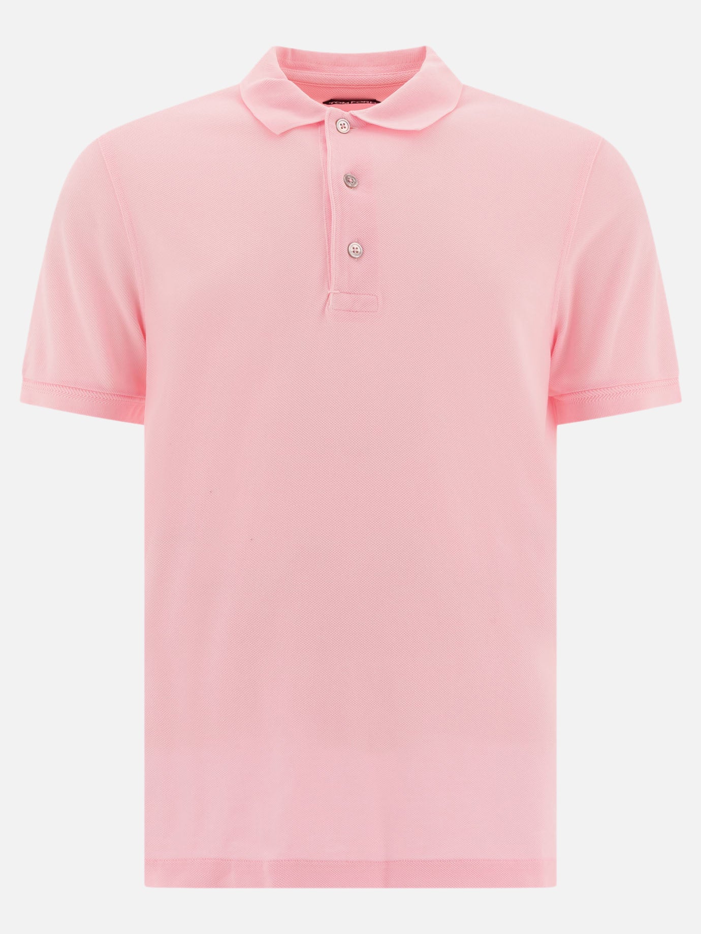 Tom Ford Polo in piquet di lyocell 16308811_52 Pink thumbnail_1