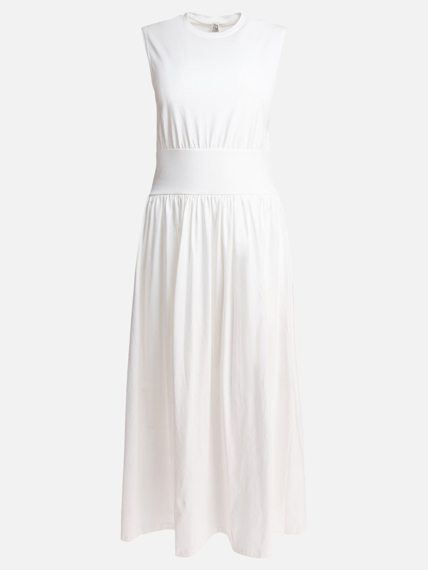 Toteme Flared midi dress White