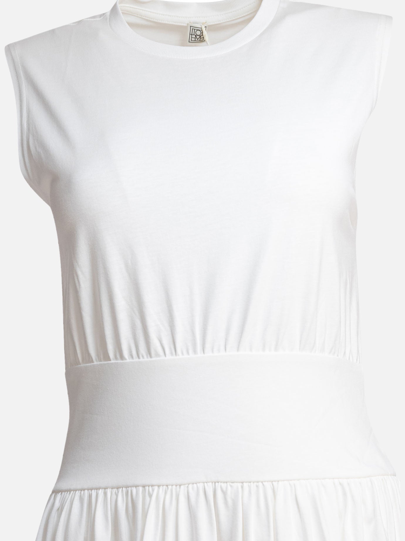 Toteme Flared midi dress 18143236_M White thumbnail_3