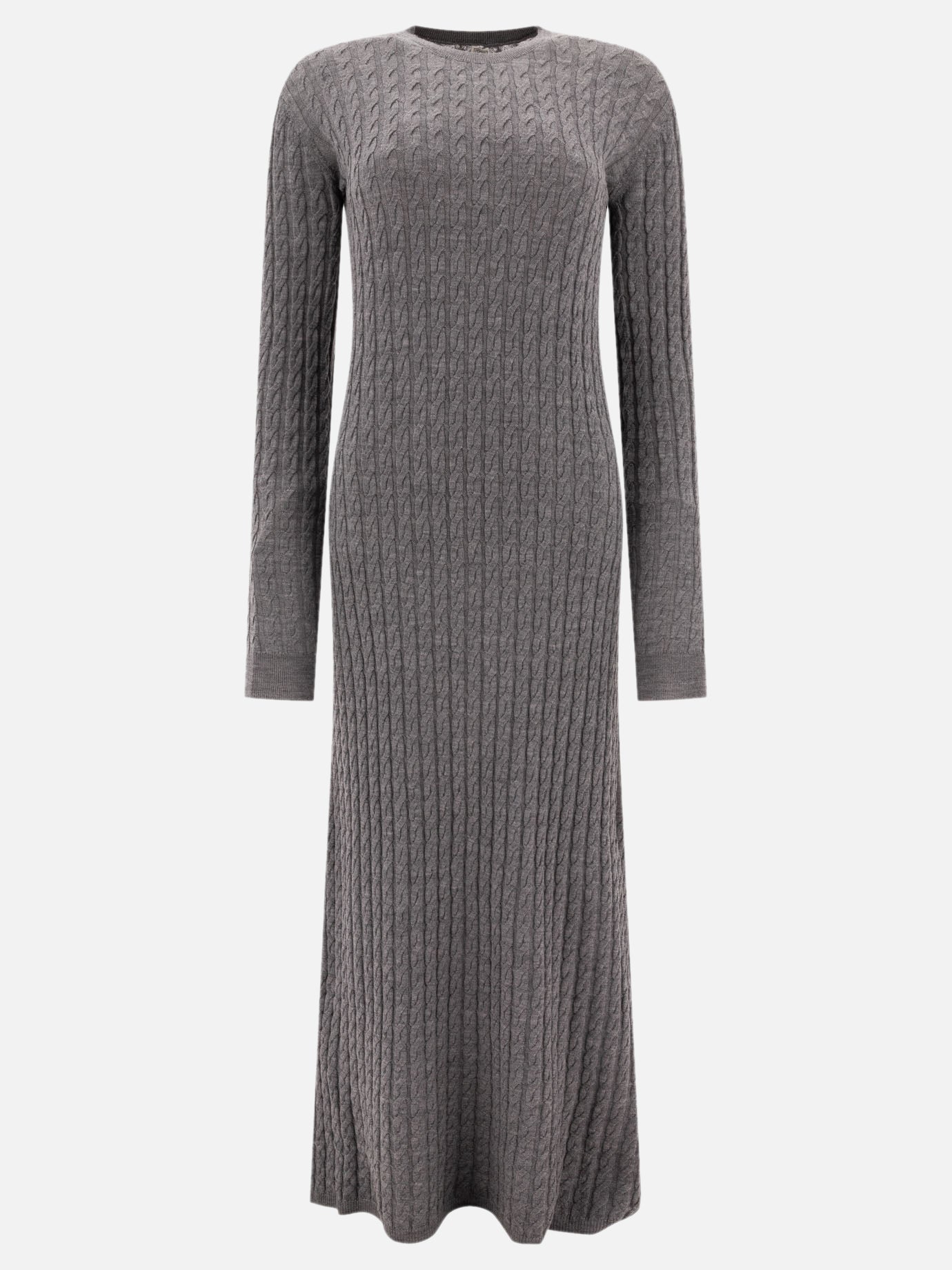 Toteme Cable knit dress 18969885_M Grey thumbnail_1