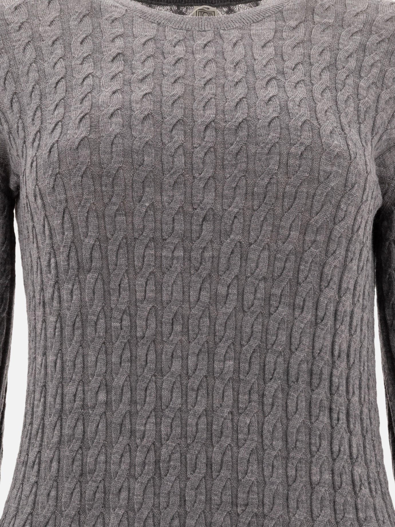 Toteme Cable knit dress 18969885_M Grey thumbnail_3