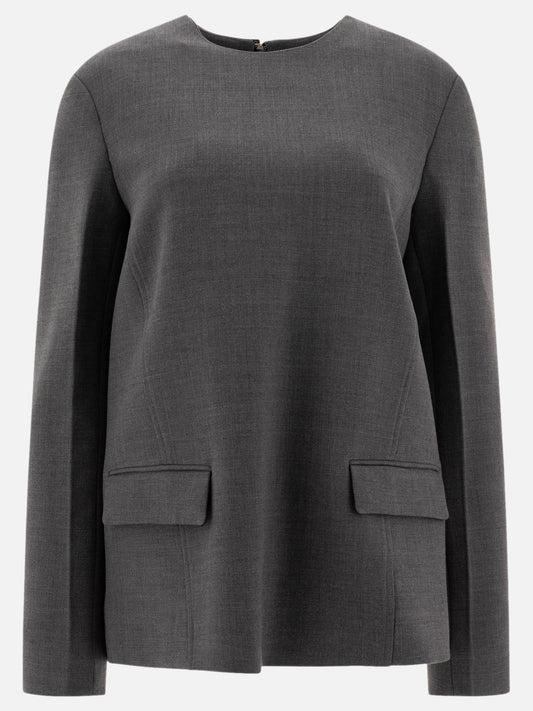Toteme Jacket with back closure 17839466_38 Grey 1