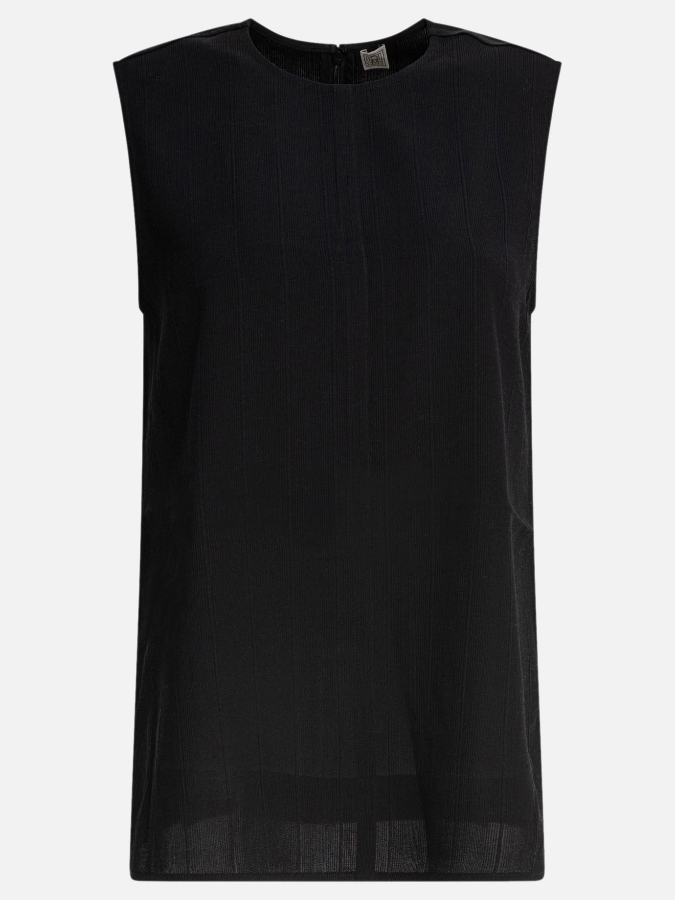 Toteme Tone-on-tone striped tank top Black