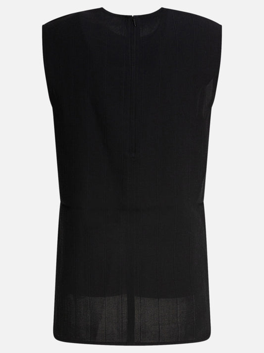 Toteme Canotta a righe tono su tono 19988215_34 Black 2