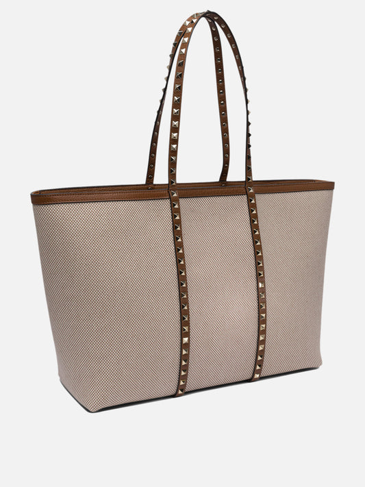 Valentino Garavani Borsa tote "Rockstud" 13559267_UNI Beige 2