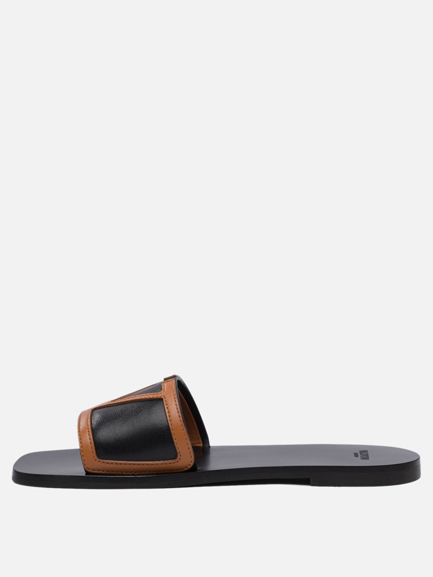 Sandali bassi 100% leather - 100% leather  Nero - Valentino Garavani Donna | PDP | VIETTI Online Store | thumbnail_3