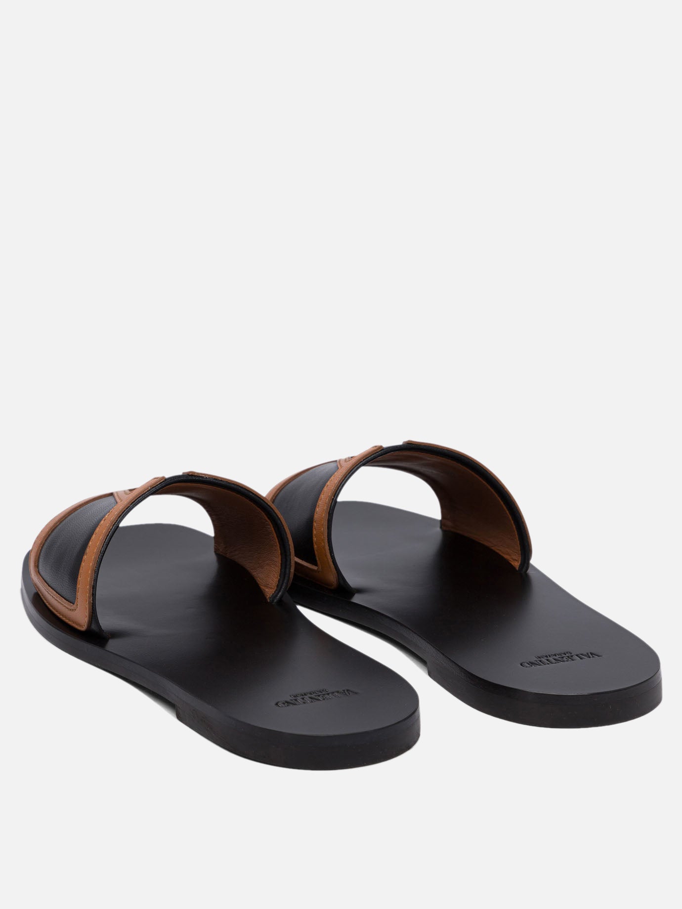 Sandali bassi 100% leather - 100% leather  Nero - Valentino Garavani Donna | PDP | VIETTI Online Store | thumbnail_4