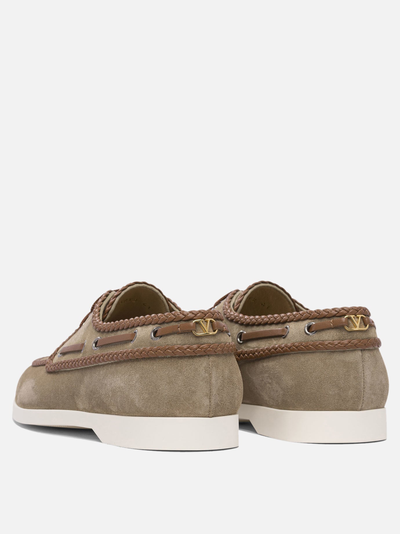 Valentino Garavani &quot;Palm Avenue&quot; boat shoes 17115722_40 Brown thumbnail_4