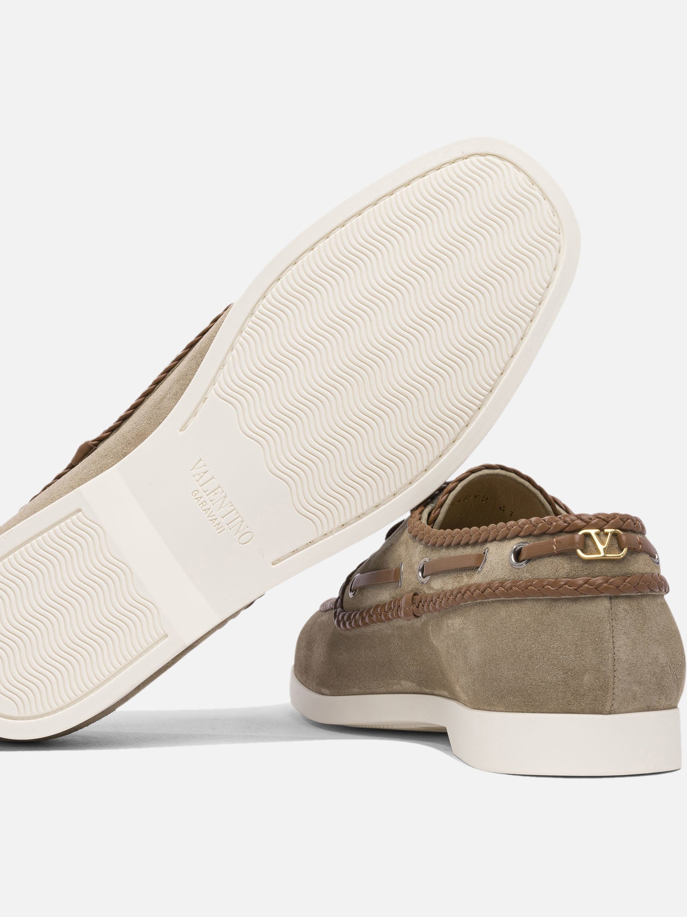 Valentino Garavani &quot;Palm Avenue&quot; boat shoes 17115722_40 Brown thumbnail_5