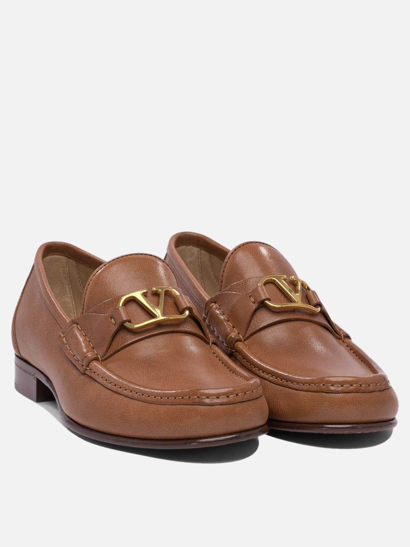 Valentino Garavani Mocassini &quot;VLogo Signature&quot; 20 mm 12371610_40 Brown thumbnail_2