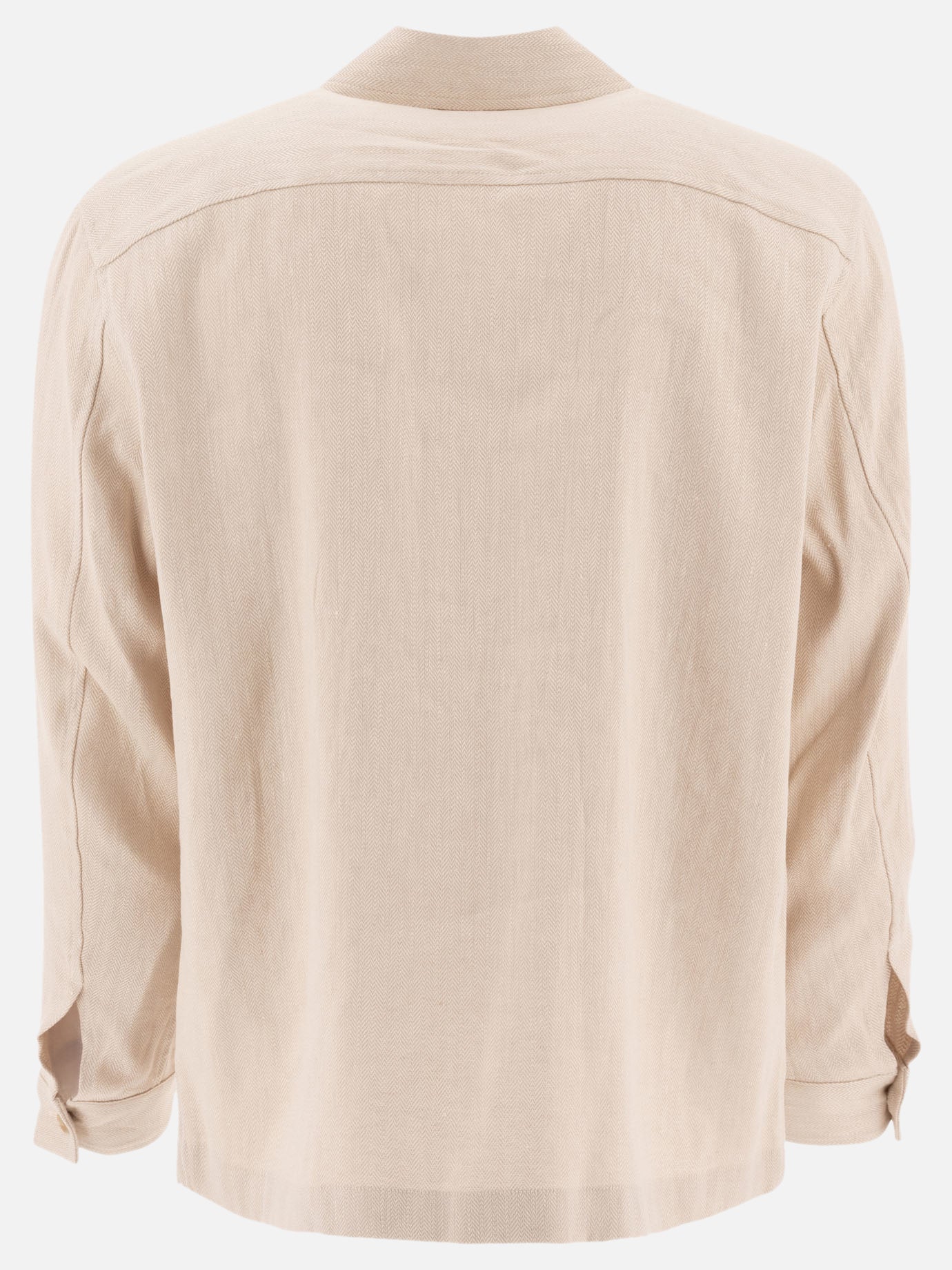 Vince Linen overshirt 11115958_S Beige thumbnail_2