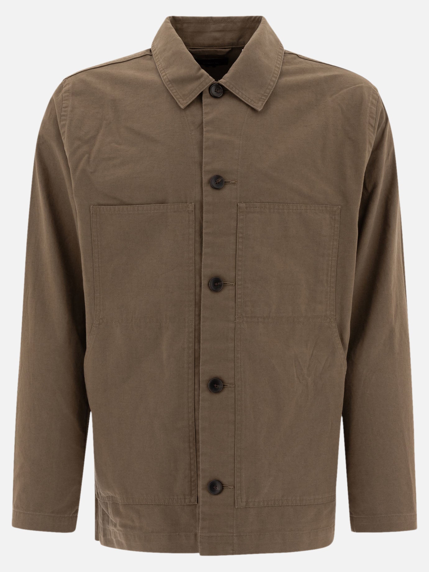 Giacca utility in cotone e lino