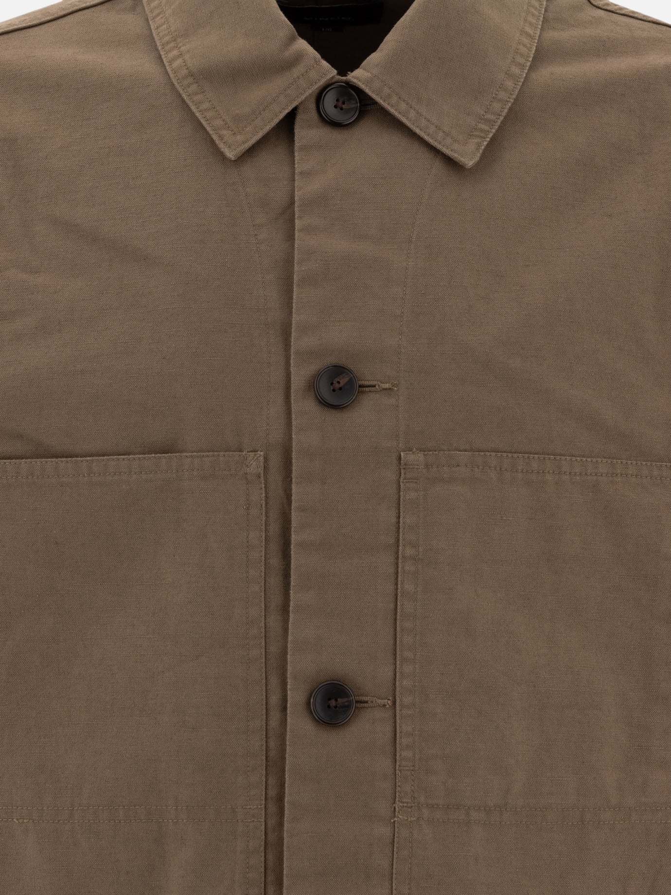 Giacca utility in cotone e lino