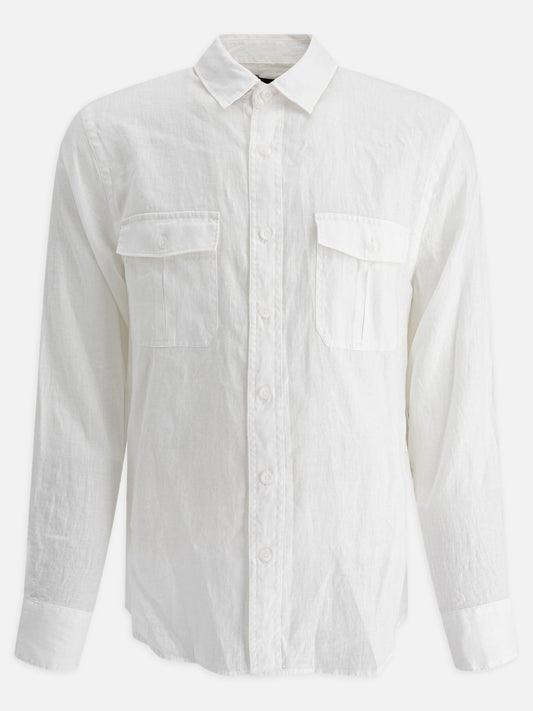 Vince Linen "Utility" Shirt 17463614_S White 1