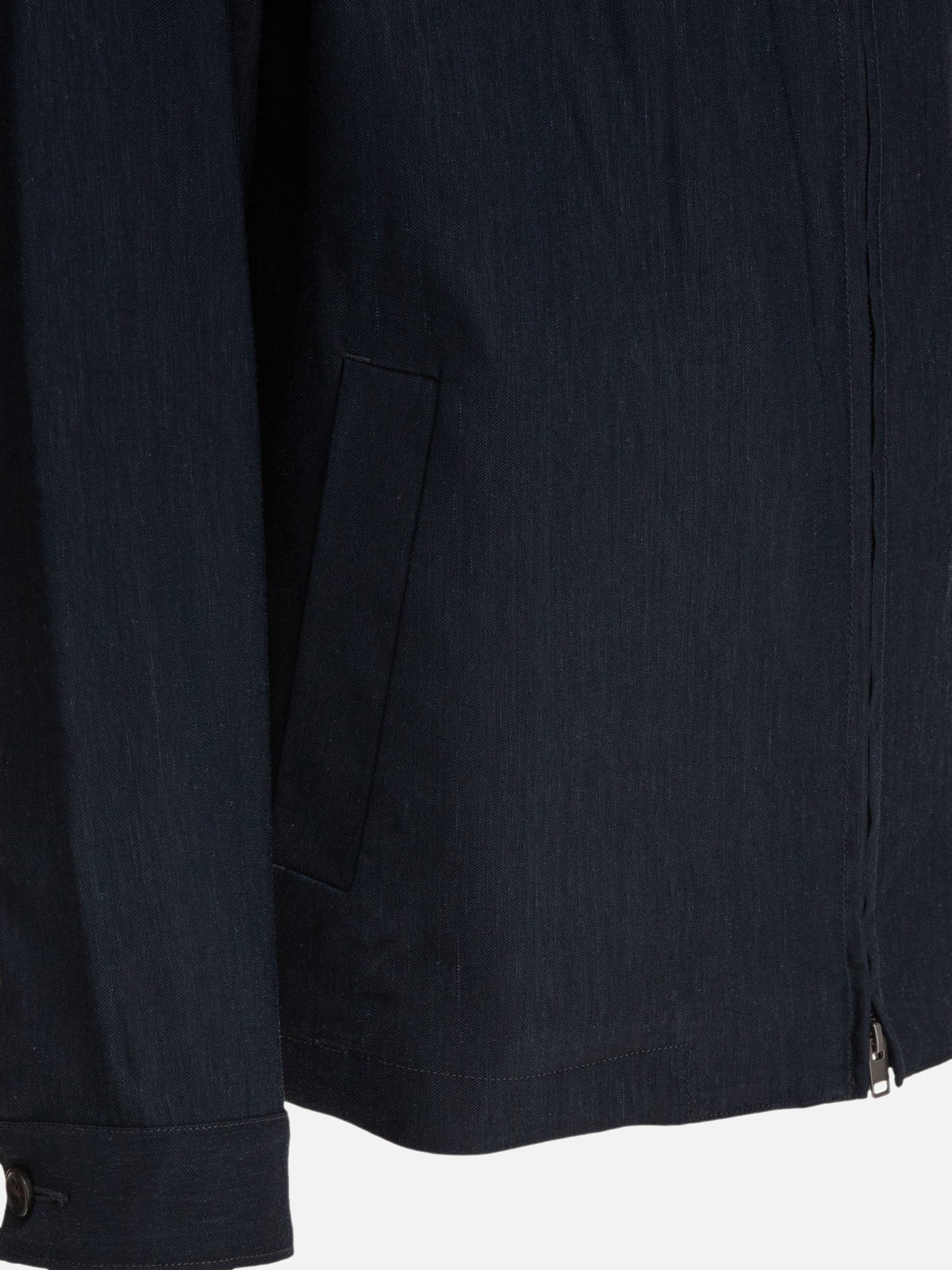 Vince Bomber jacket zipper closure 18519202_S Blue thumbnail_4