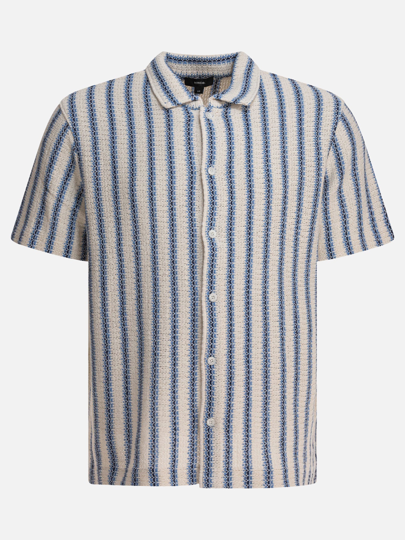 Vince Striped shirt 16545895_S Light blue thumbnail_1