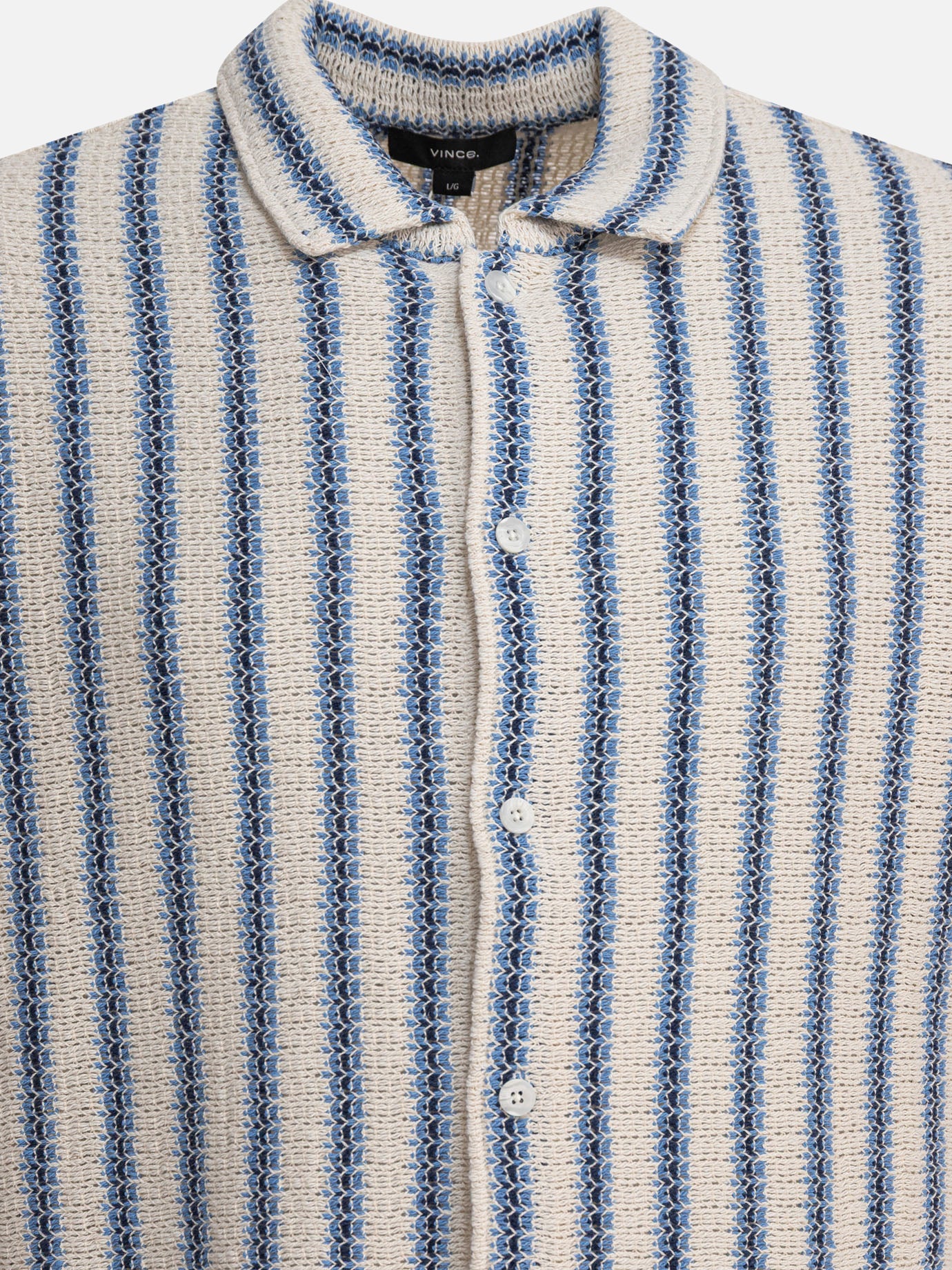Vince Striped shirt 16545895_S Light blue thumbnail_3