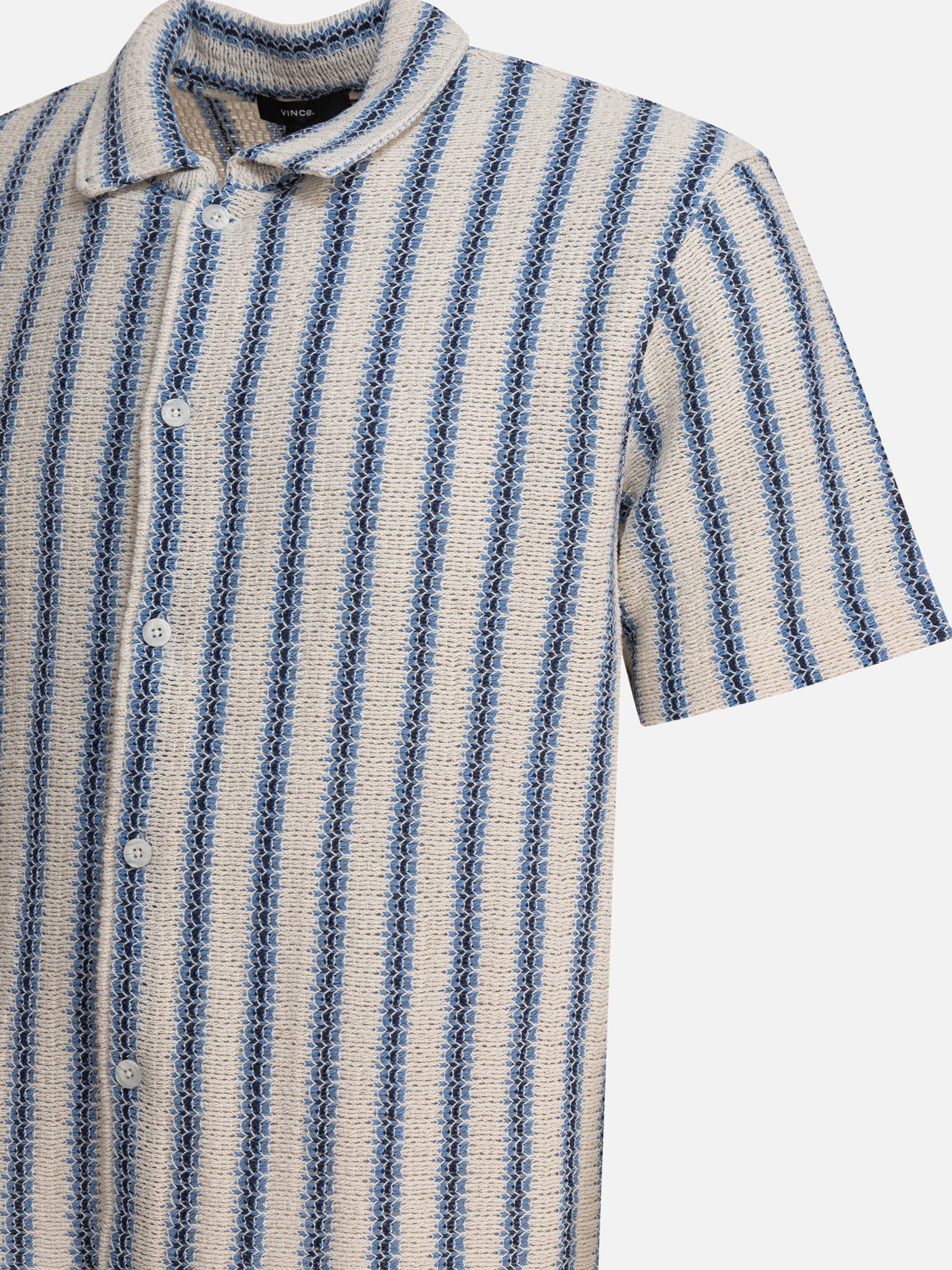 Vince Striped shirt 16545895_S Light blue thumbnail_4