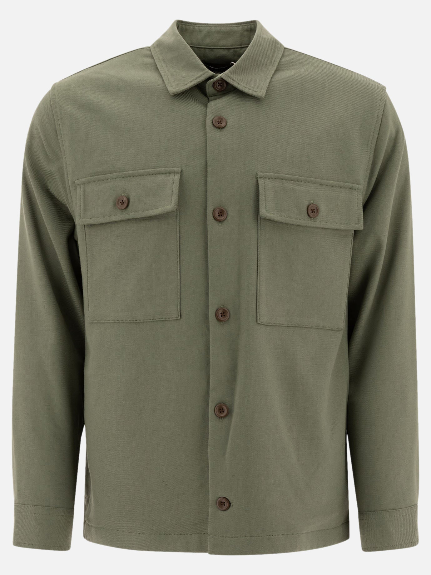 Vince &quot;Workwear&quot; overshirt 18480751_S Green thumbnail_1