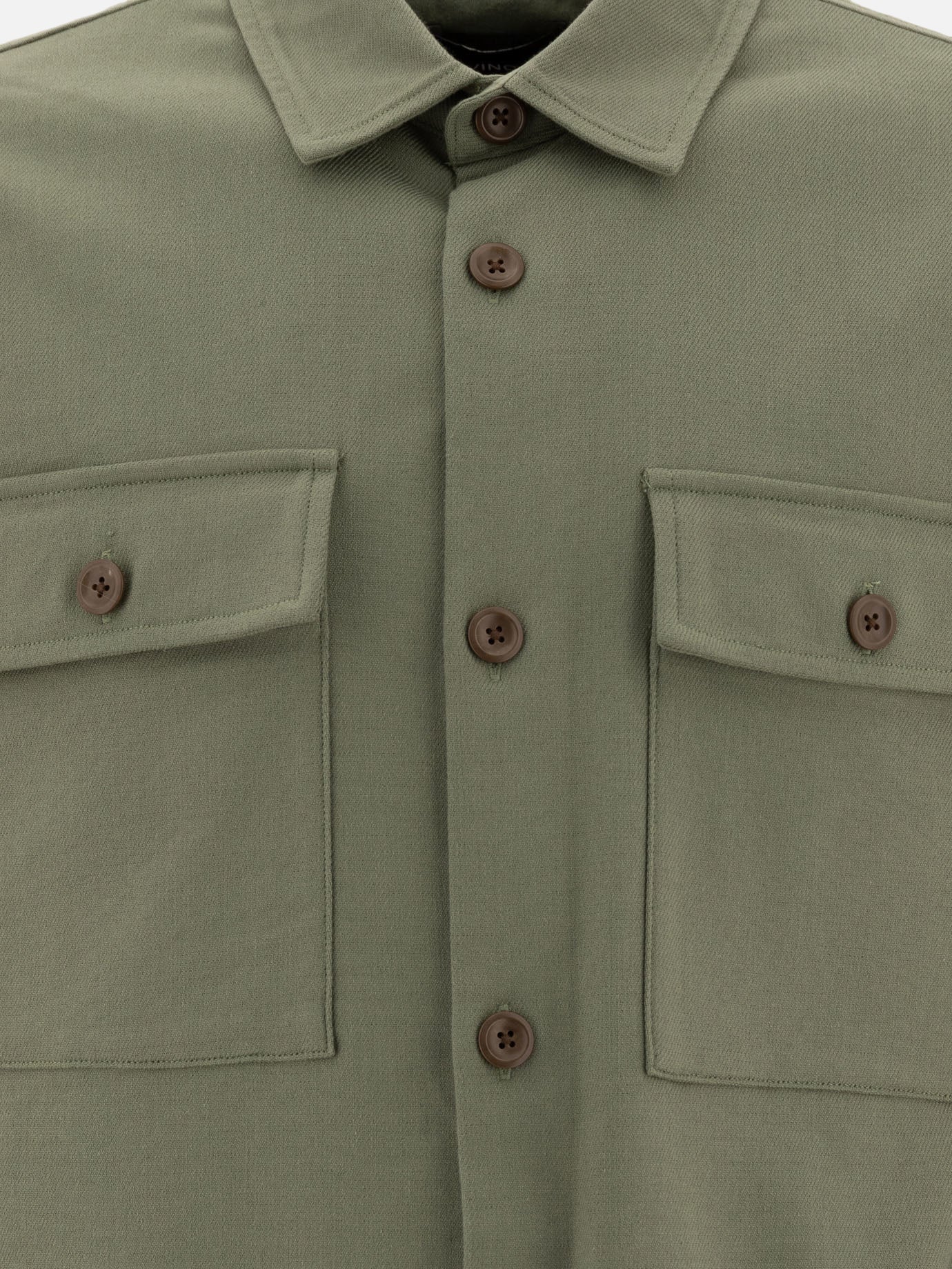Vince &quot;Workwear&quot; overshirt 18480751_S Green thumbnail_3