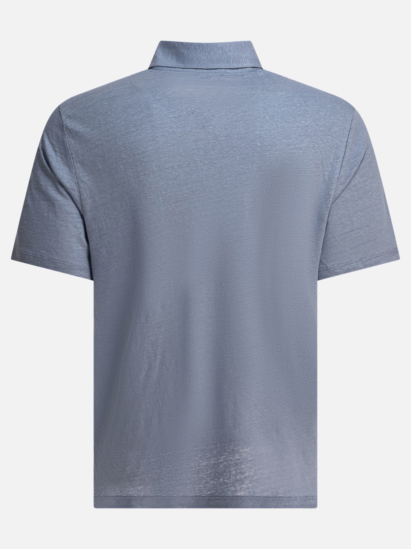 Vince Linen polo shirt 11966651_S Light blue thumbnail_2