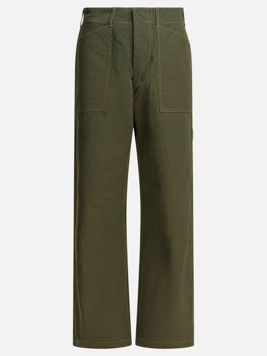 Leisure trousers Solid colour  Green - Buzz Rickson's Men | PDP | VIETTI Online Store 

