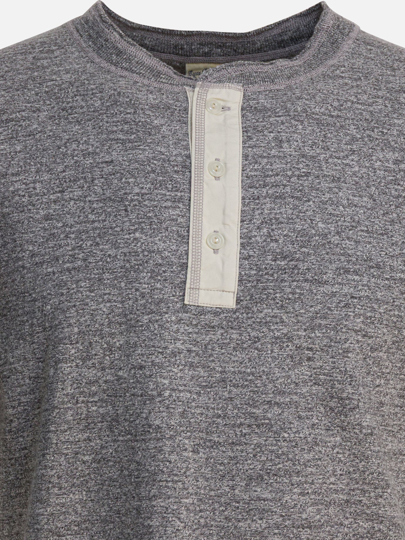 T-shirt girocollo Solid colour  Grigio - Buzz Rickson&#39;s Uomo | PDP | VIETTI Online Store | thumbnail_3