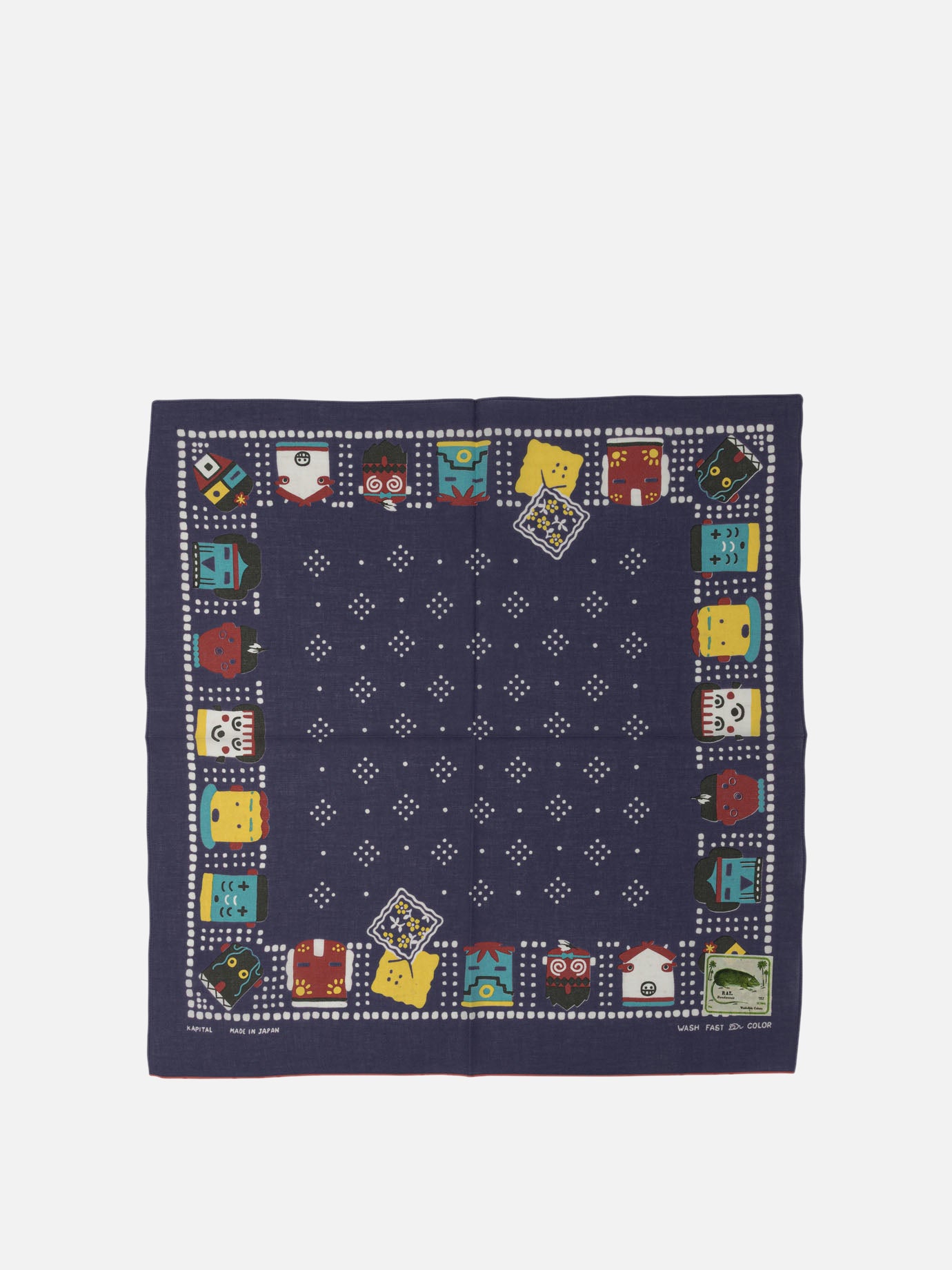 Silk scarves 100% cotton  Blue - KAPITAL Men | PDP | VIETTI Online Store | thumbnail