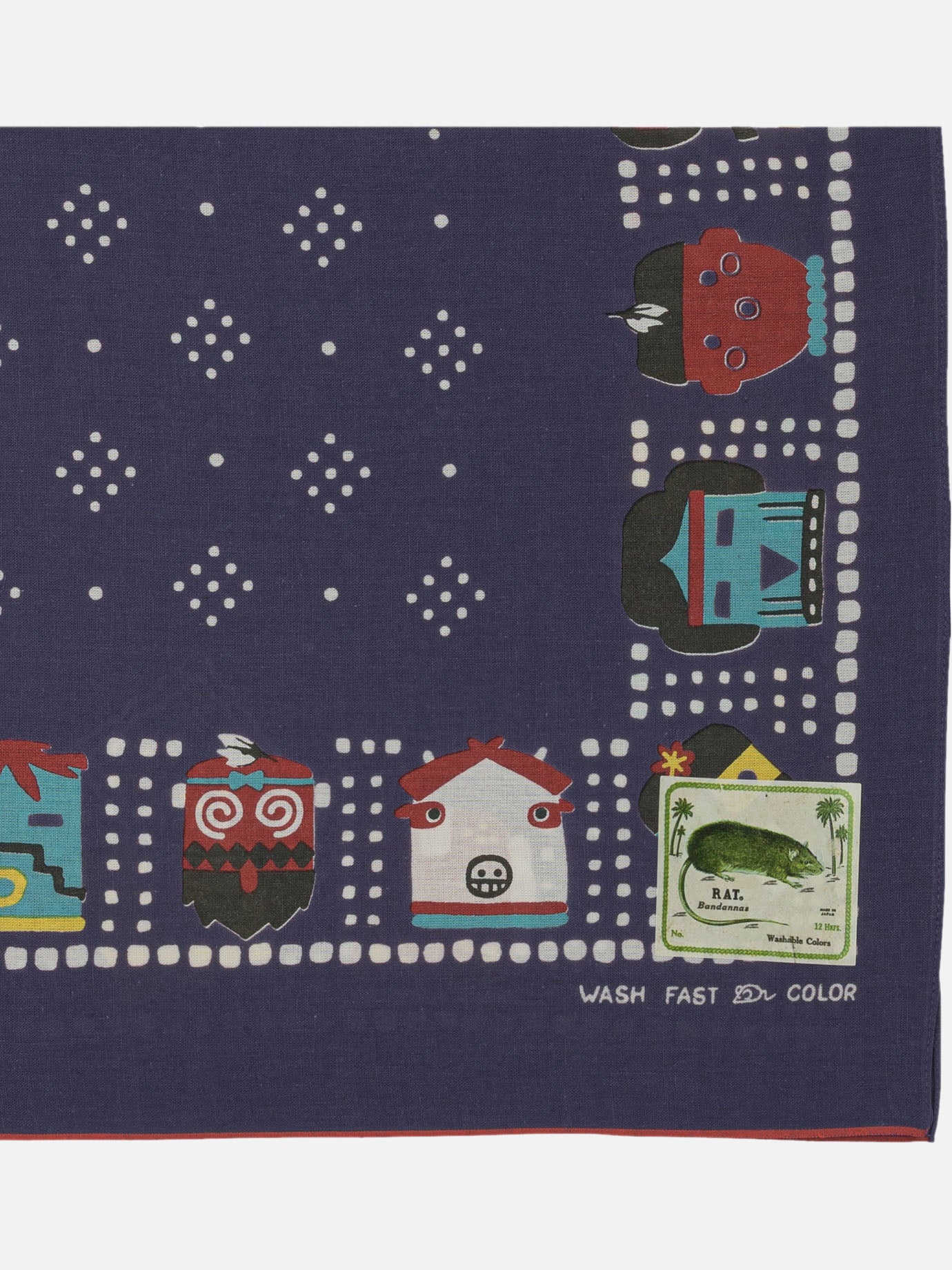 Silk scarves 100% cotton  Blue - KAPITAL Men | PDP | VIETTI Online Store | thumbnail_2