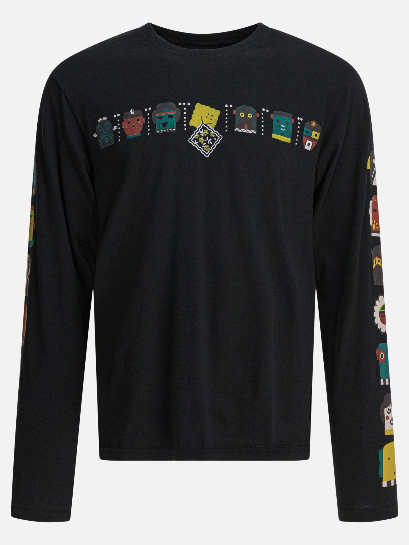 T-shirt girocollo Print  Nero - KAPITAL Uomo | PDP | VIETTI Online Store | thumbnail