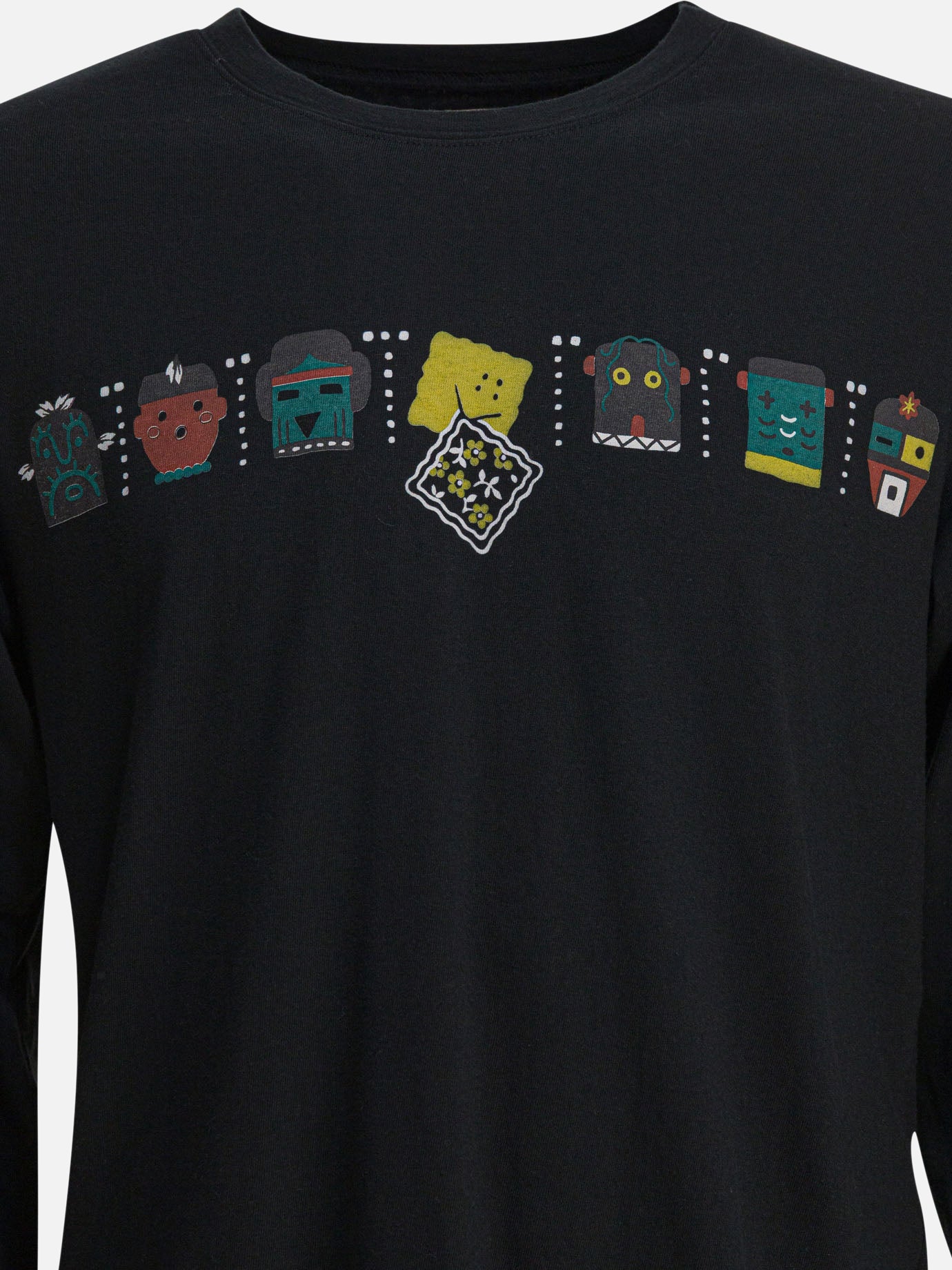 T-shirt girocollo Print  Nero - KAPITAL Uomo | PDP | VIETTI Online Store | Zoom-Modal_3
