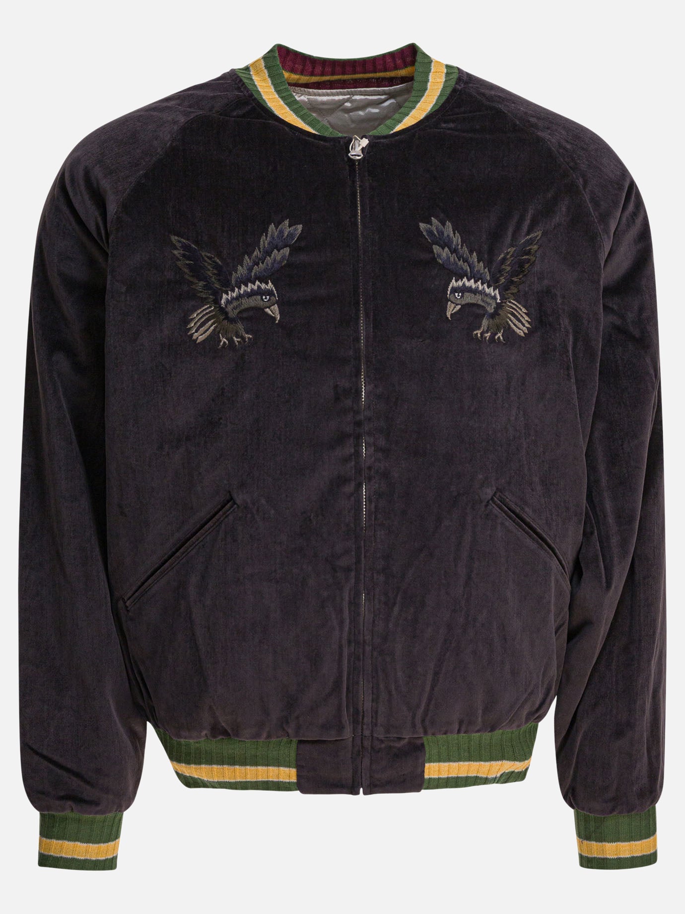 Bomber Embroidered  Nero - KAPITAL Uomo | PDP | VIETTI Online Store | thumbnail