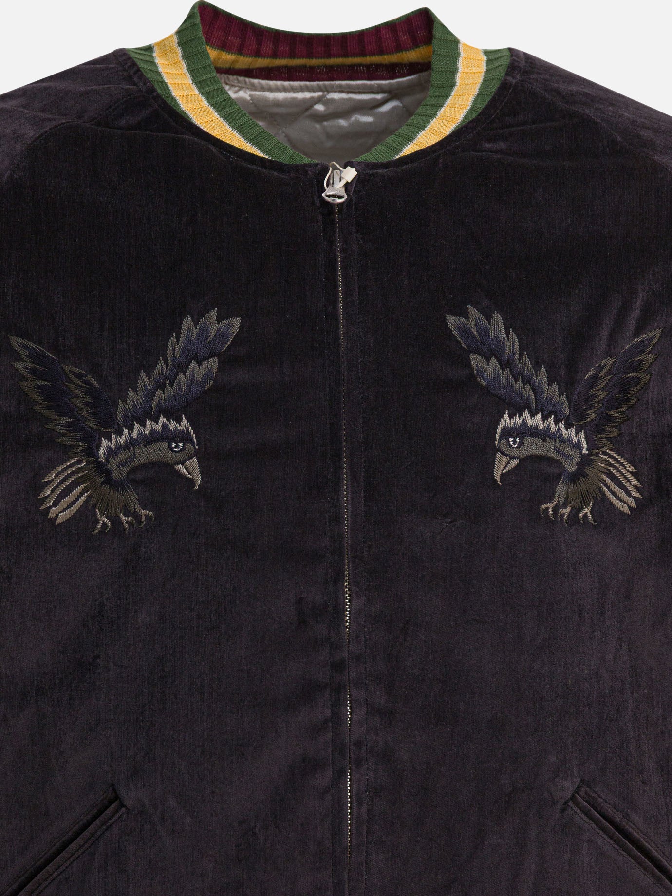 Bomber Embroidered  Nero - KAPITAL Uomo | PDP | VIETTI Online Store | thumbnail_3
