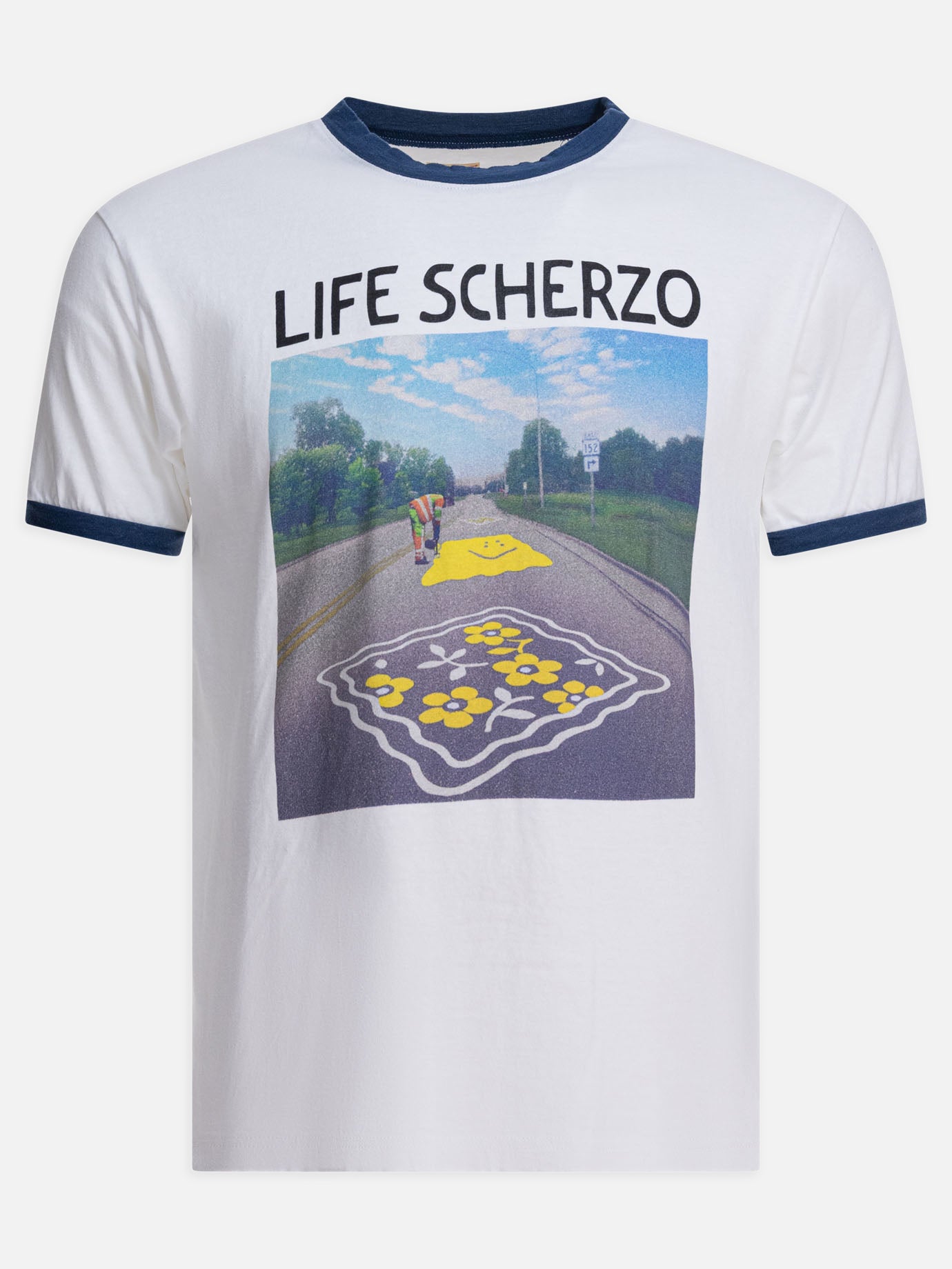 T-shirt girocollo Print  Bianco - KAPITAL Uomo | PDP | VIETTI Online Store | thumbnail