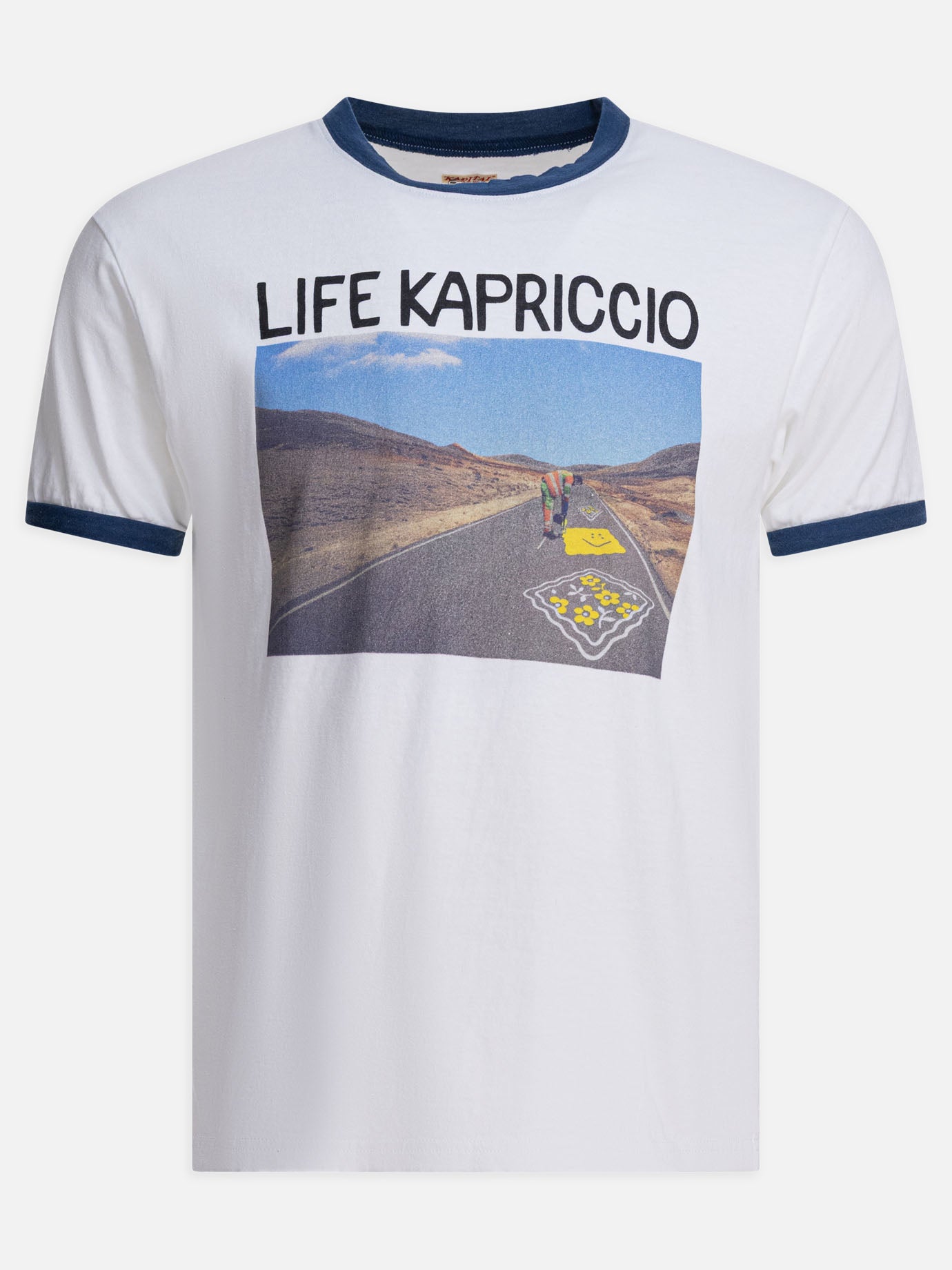T-shirt girocollo Print  Bianco - KAPITAL Uomo | PDP | VIETTI Online Store | Zoom-Modal
