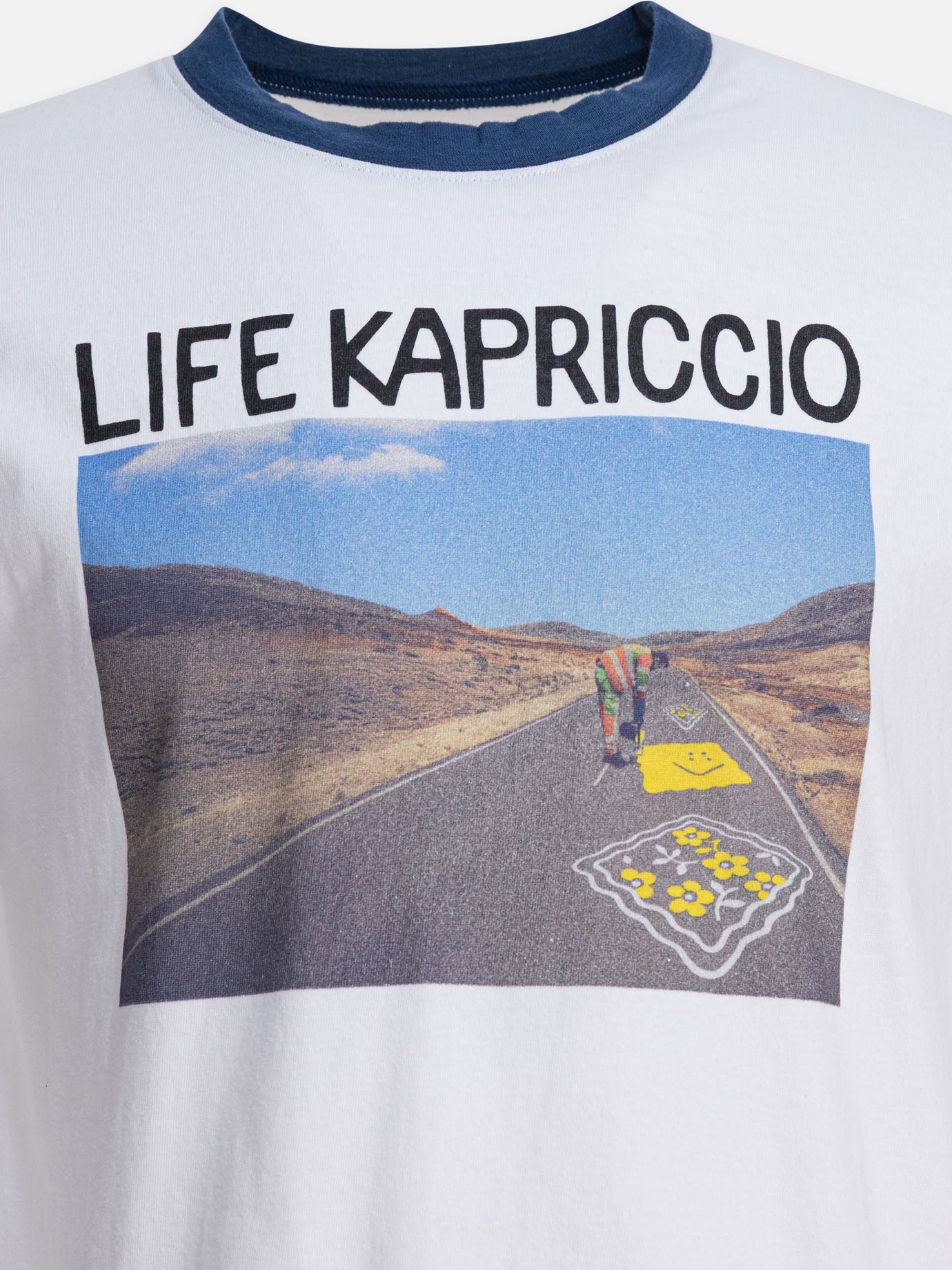 T-shirt girocollo Print  Bianco - KAPITAL Uomo | PDP | VIETTI Online Store | Zoom-Modal_3
