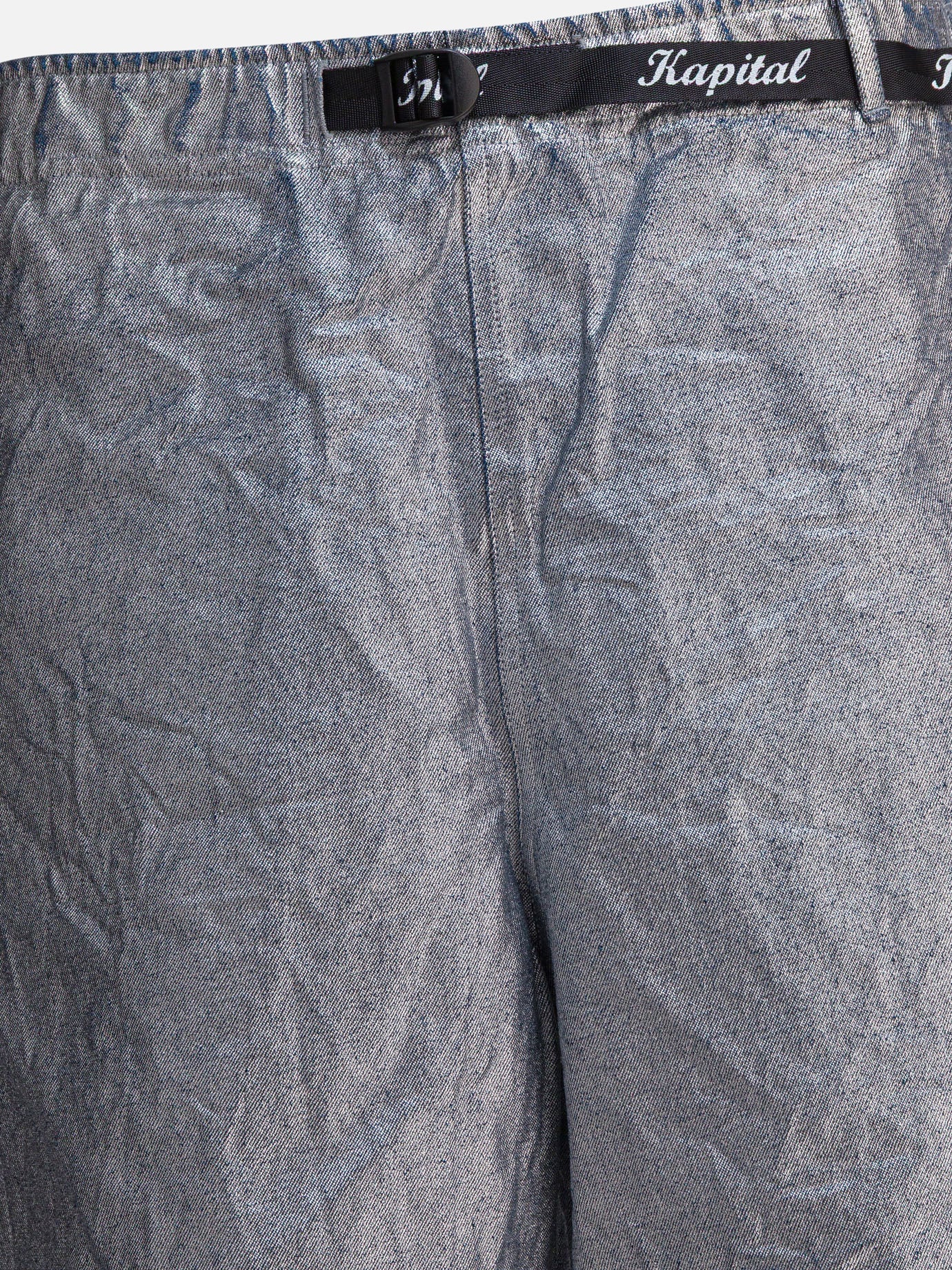 Drawstring shorts Solid colour  Silver - KAPITAL Men | PDP | VIETTI Online Store | Zoom-Modal_3
