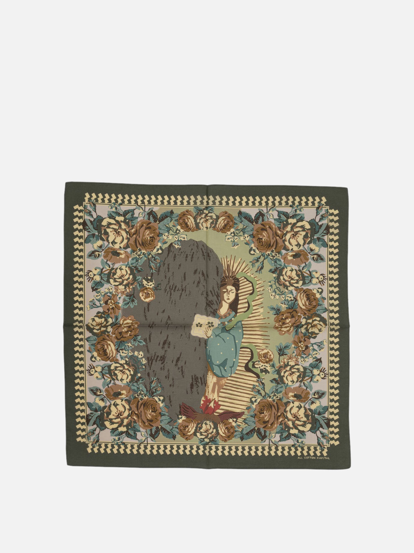 KAPITAL &quot;Amaterasu&quot; scarf 25220873_UNI Green thumbnail_1