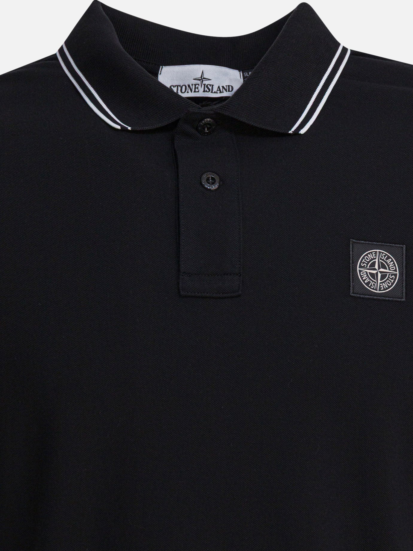 Polo shirts with buttons Logo  Black - Stone Island Men | PDP | VIETTI Online Store | Zoom-Modal_3
