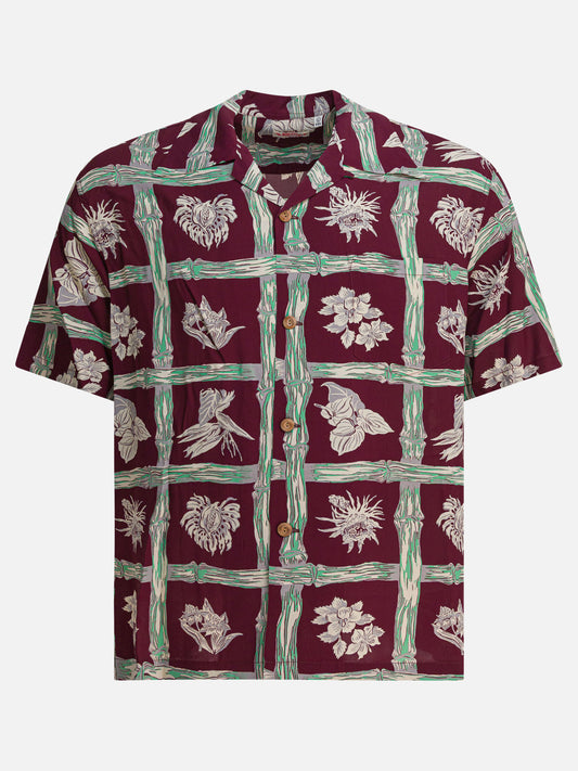 Sun Surf "Island Plants" shirt 22131635_M Bordeaux 1