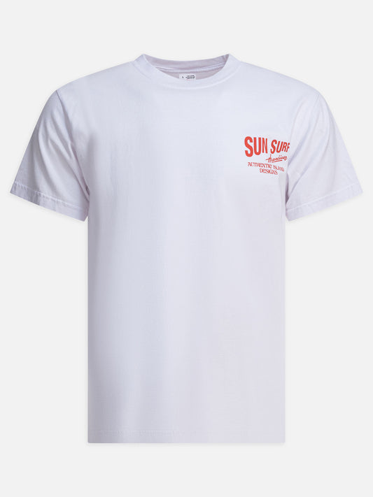 Crewneck t-shirts Logo  White - Sun Surf Men | PLP | VIETTI Online Store 
