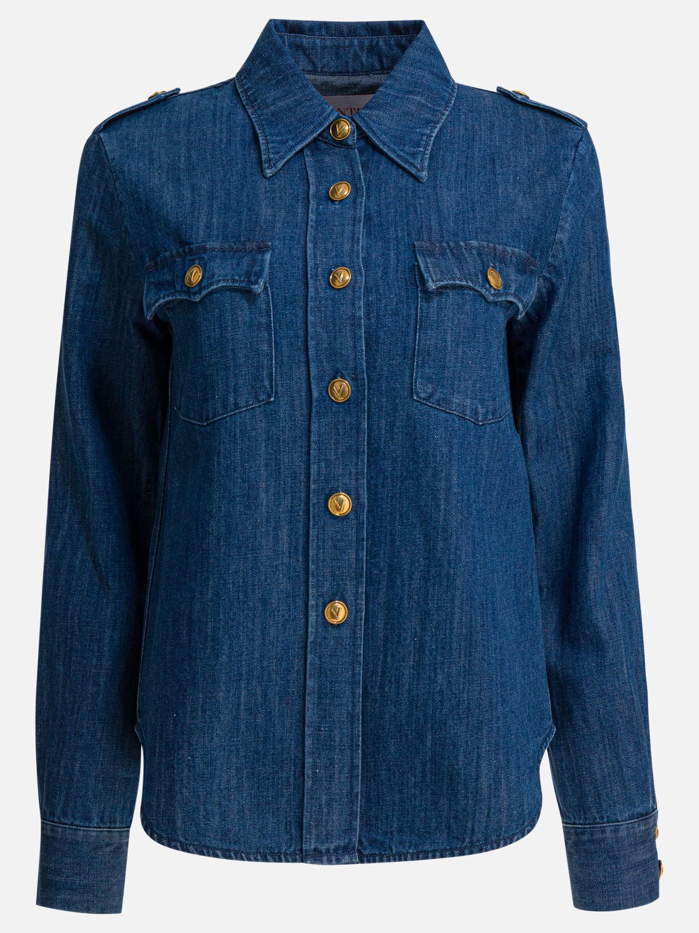 Camicie casual Solid colour  Blu - Valentino Donna | PDP | VIETTI Online Store | Zoom-Modal
