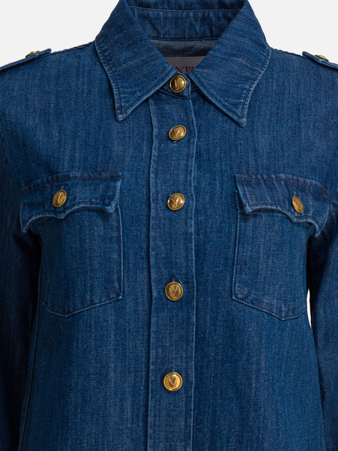 Camicie casual Solid colour  Blu - Valentino Donna | PDP | VIETTI Online Store | thumbnail_3