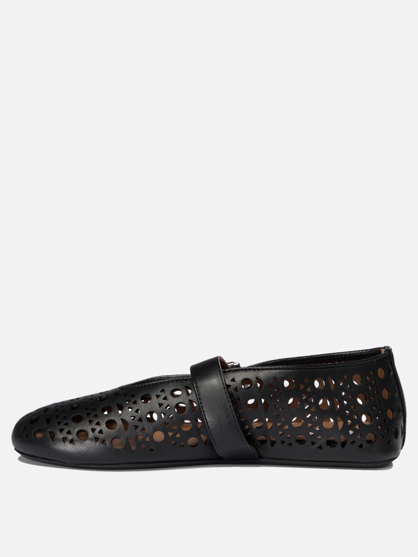 Mary Jane ballet flats 100% lamb leather - 100% rubber  Black - Alaïa Women | PDP | VIETTI Online Store | thumbnail_3