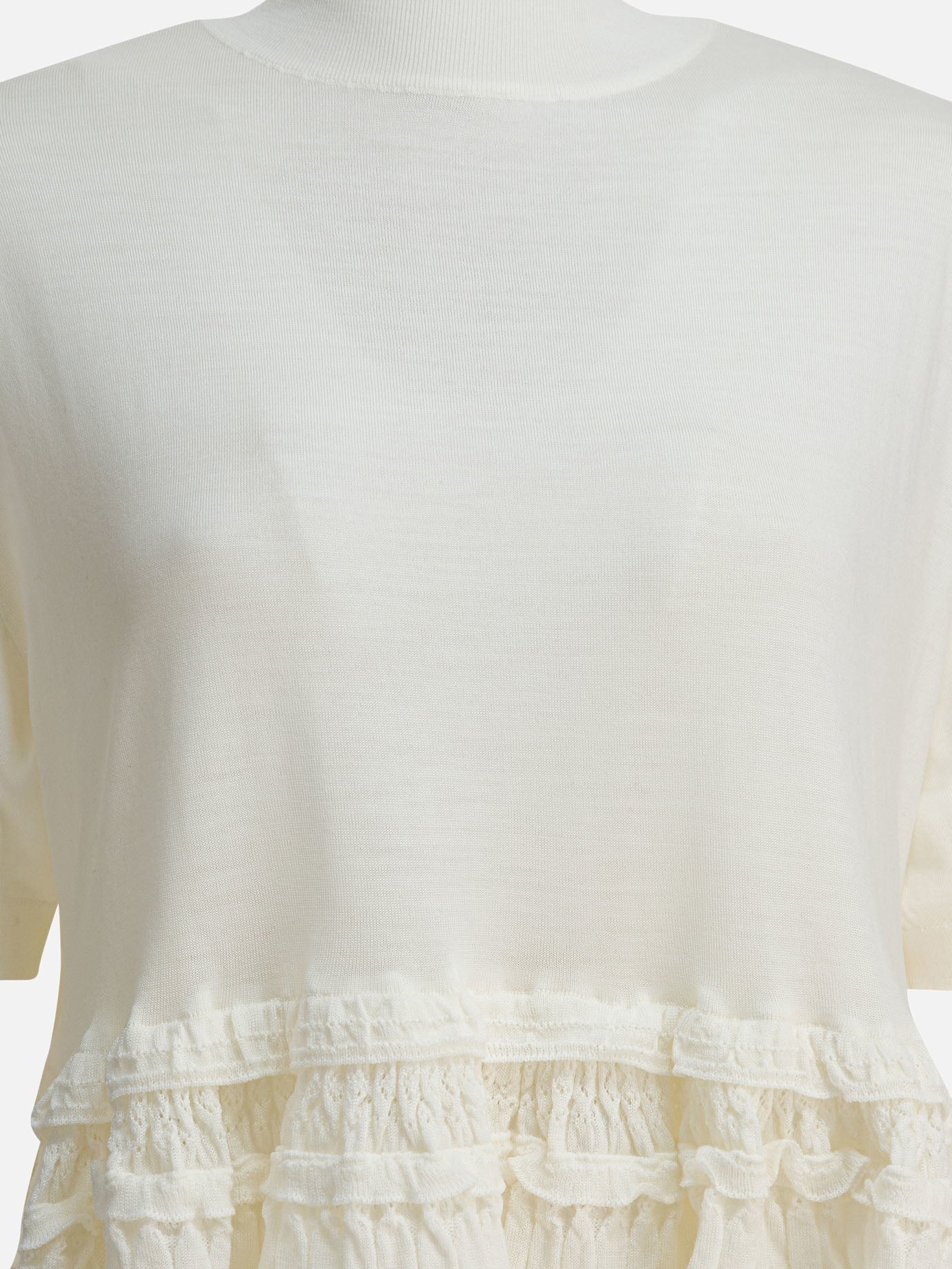 Mock neck t-shirts Solid colour  White - Alaïa Women | PDP | VIETTI Online Store | Zoom-Modal_3

